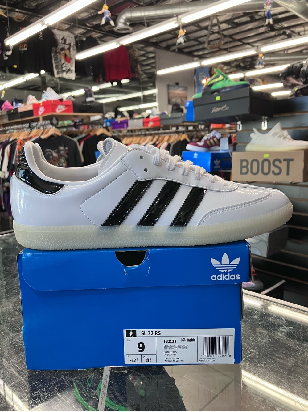Adidas Samba Jason Dill White Black Patent Size 9